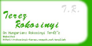 terez rokosinyi business card